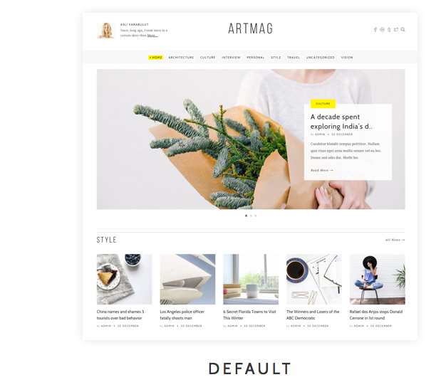 Artmag Magazine & Shop WordPress Theme - 4