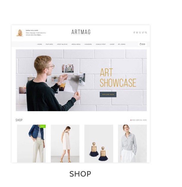 Artmag Magazine & Shop WordPress Theme - 9